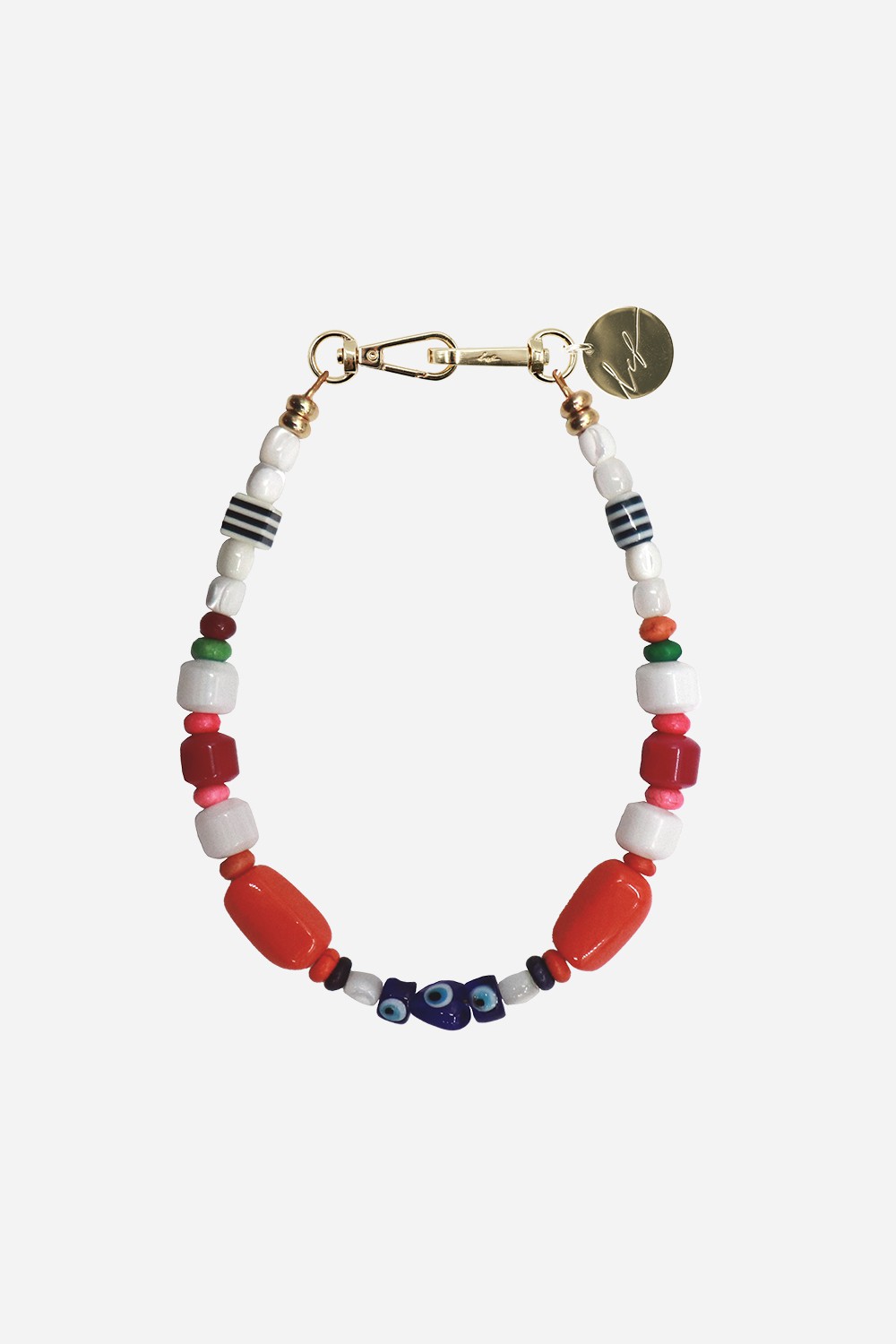 Chaine Courte Isabella Multicolore 40 cm