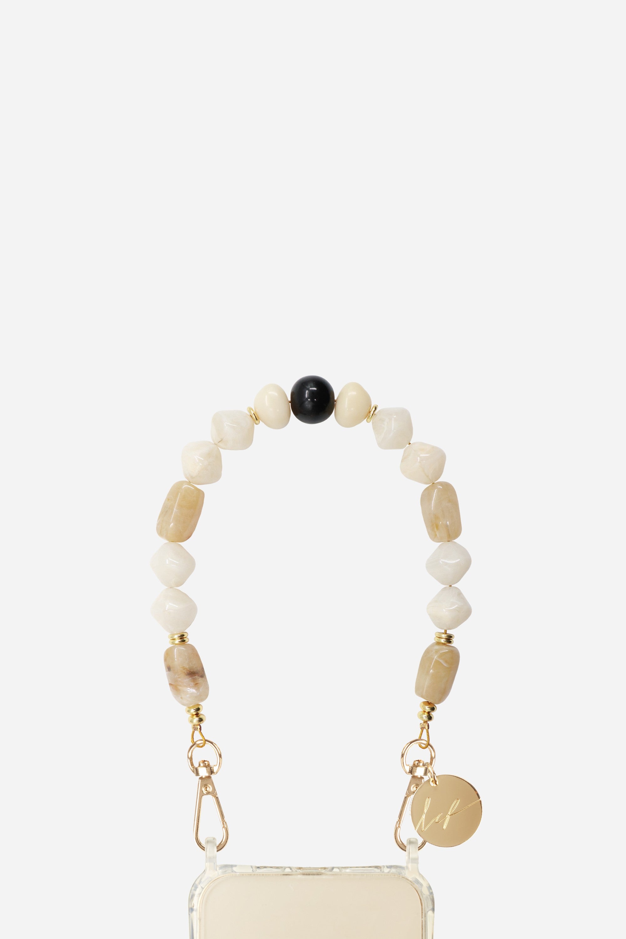 Jewelry Necklace Gloria Beige 40 cm