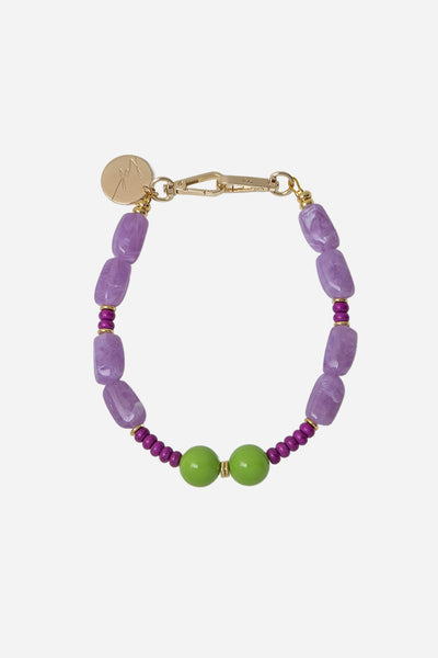 Yara Short Chain, Purple, 40 cm