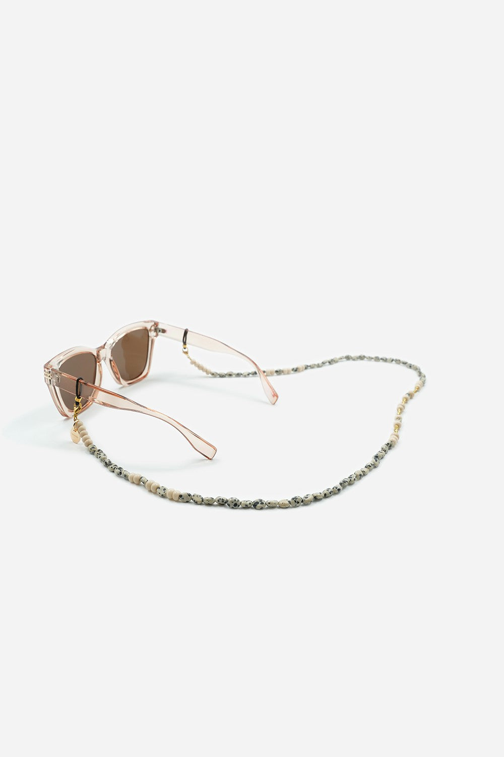 Bijoux Chaine De Lunette Elyo Beige 72 cm