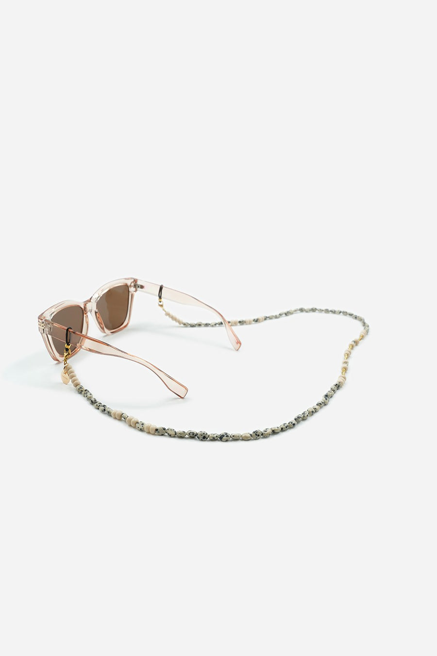Bijoux Chaine De Lunettes Elyo Beige 72 cm