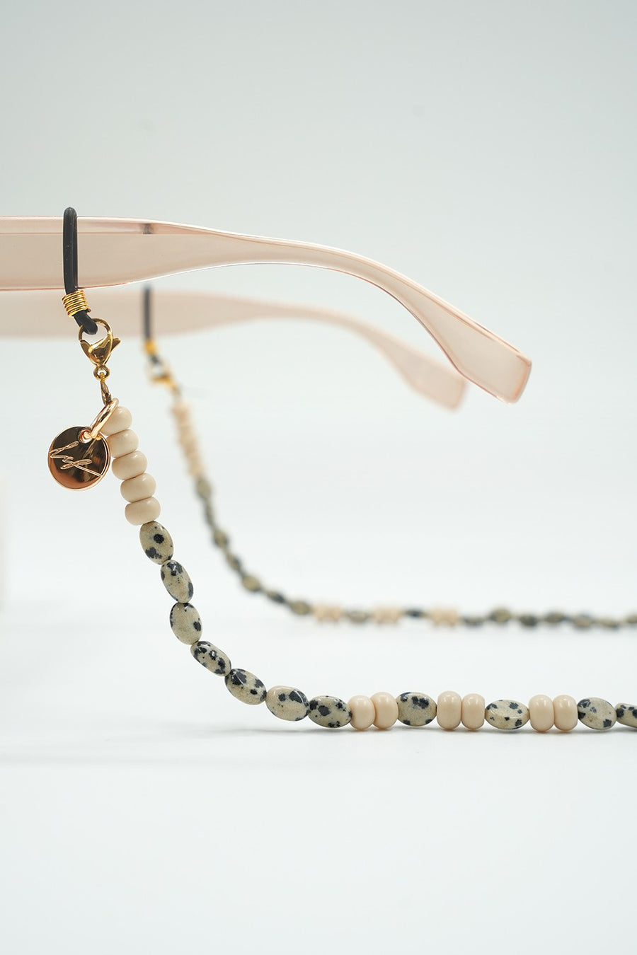 Bijoux Chaine De Lunettes Elyo Beige 72 cm - 2