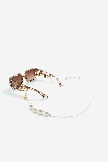 Bijoux Chaine De Lunettes Lior Blanc 72 cm