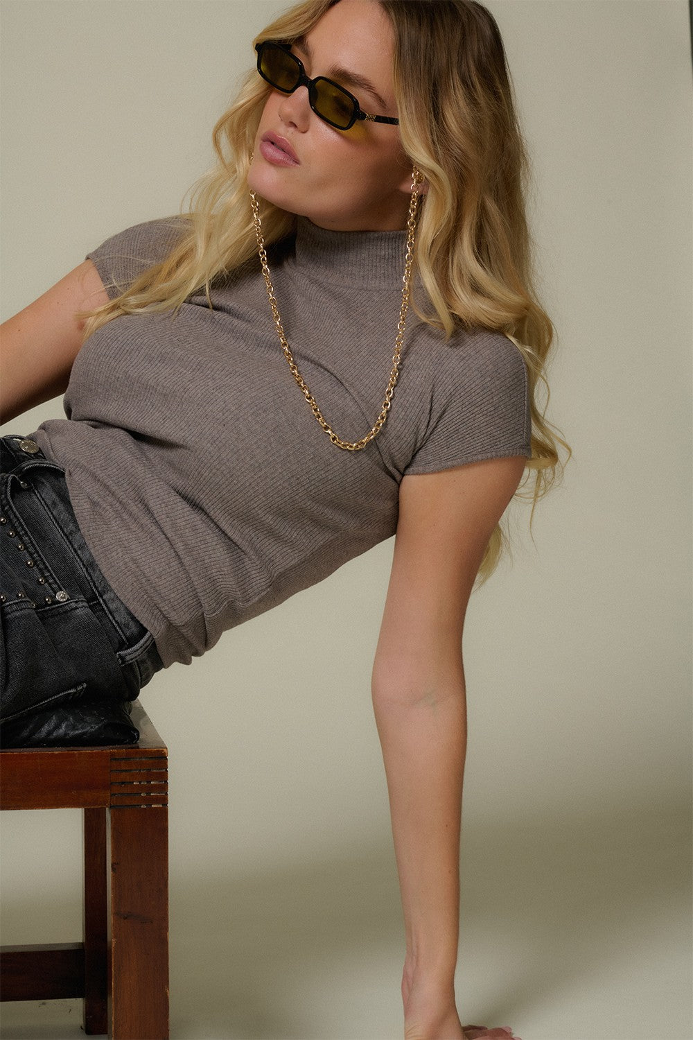 Aya Gold Eyeglass Chain Jewelry 72 cm