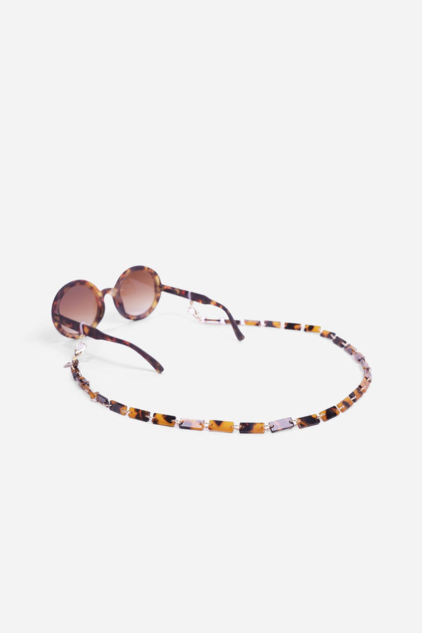 Bijoux Chaine De Lunettes Nahara Marron 72 cm