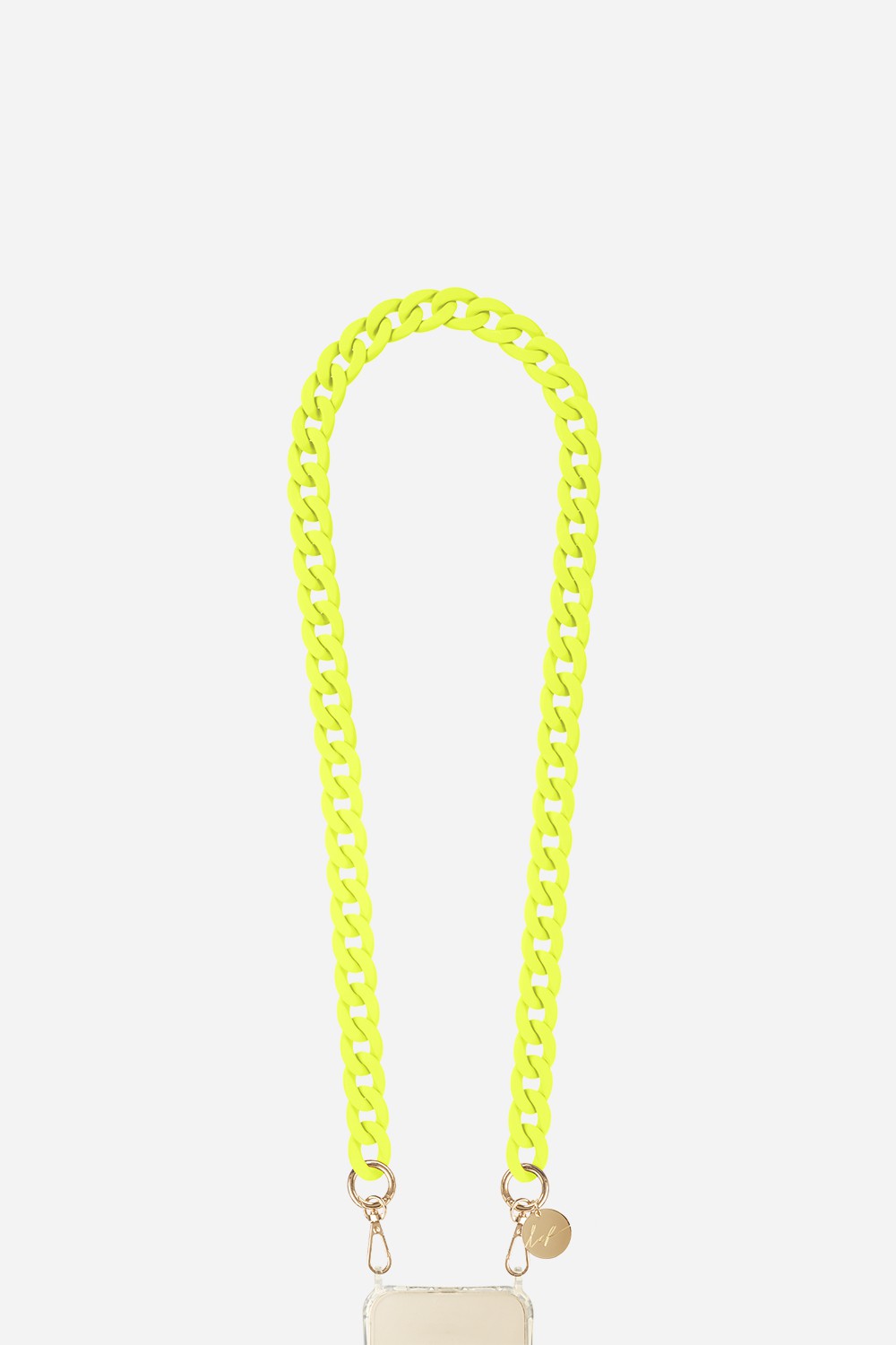 Chaine Longue Sarah Jaune 100 cm