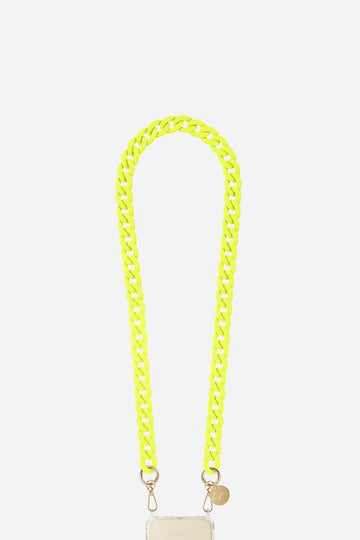Chaine Longue Sarah Jaune 100 cm