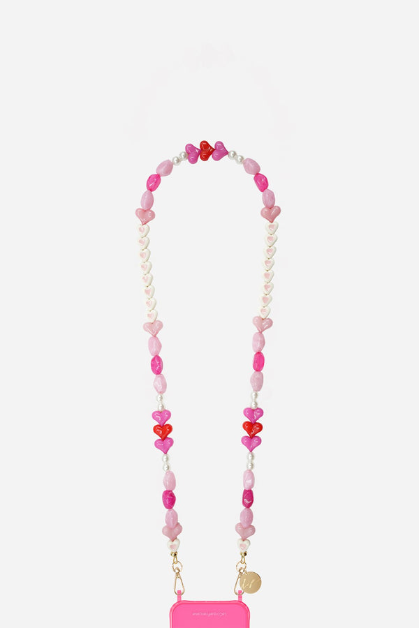 Chaine Longue Belle Rose 100 cm