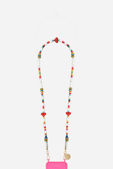 Chaine Longue Poca Multicolore 100 cm