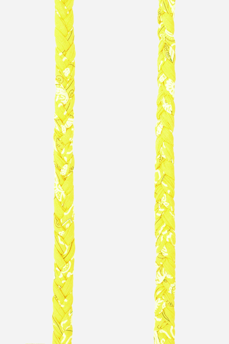 Cordon tresse Della jaune fluo - 2