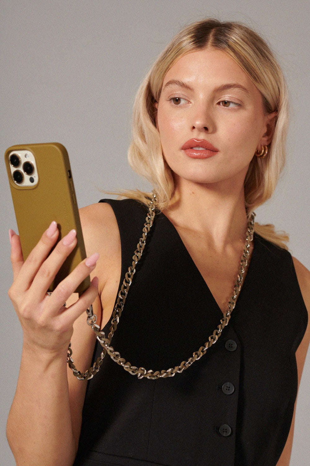 Chaine Longue Sona Kaki 120 cm