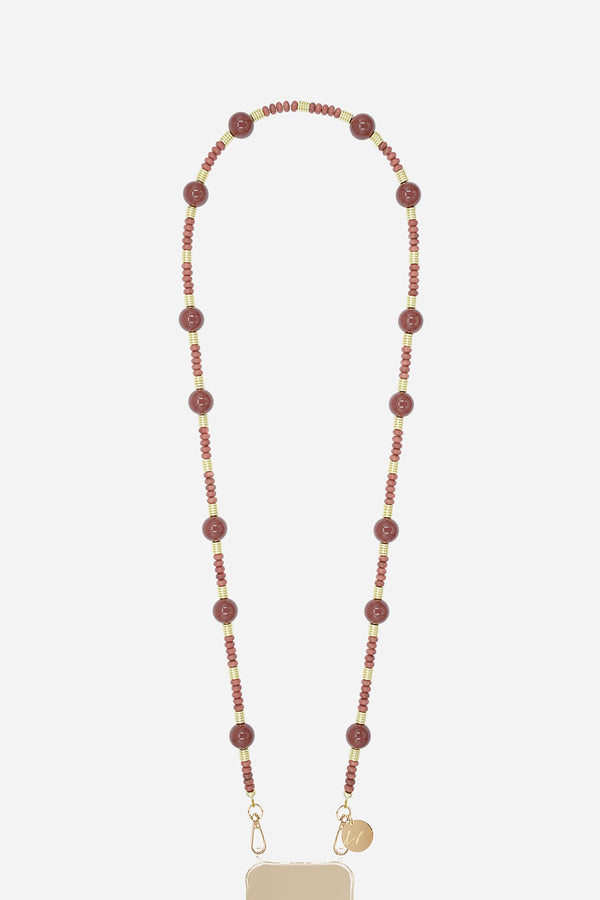 Chaine Longue Kate Marron 120 cm