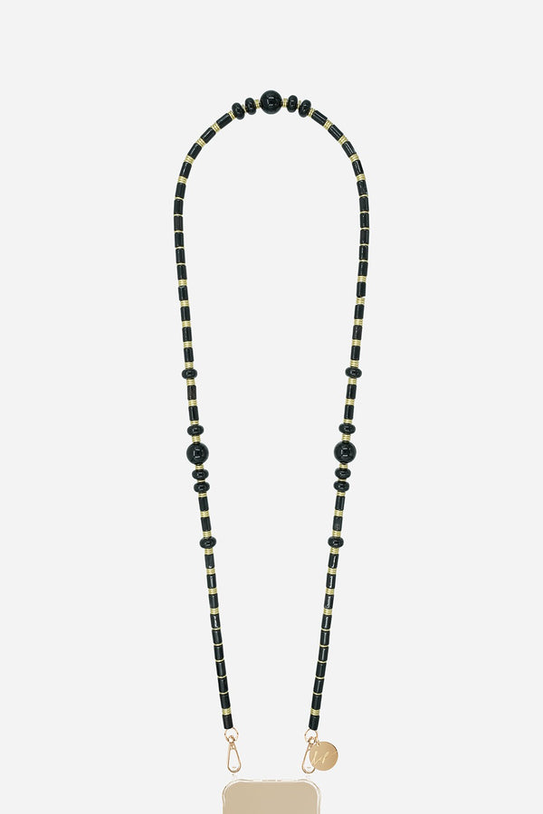 Chaine Longue Leia Noir 120 cm