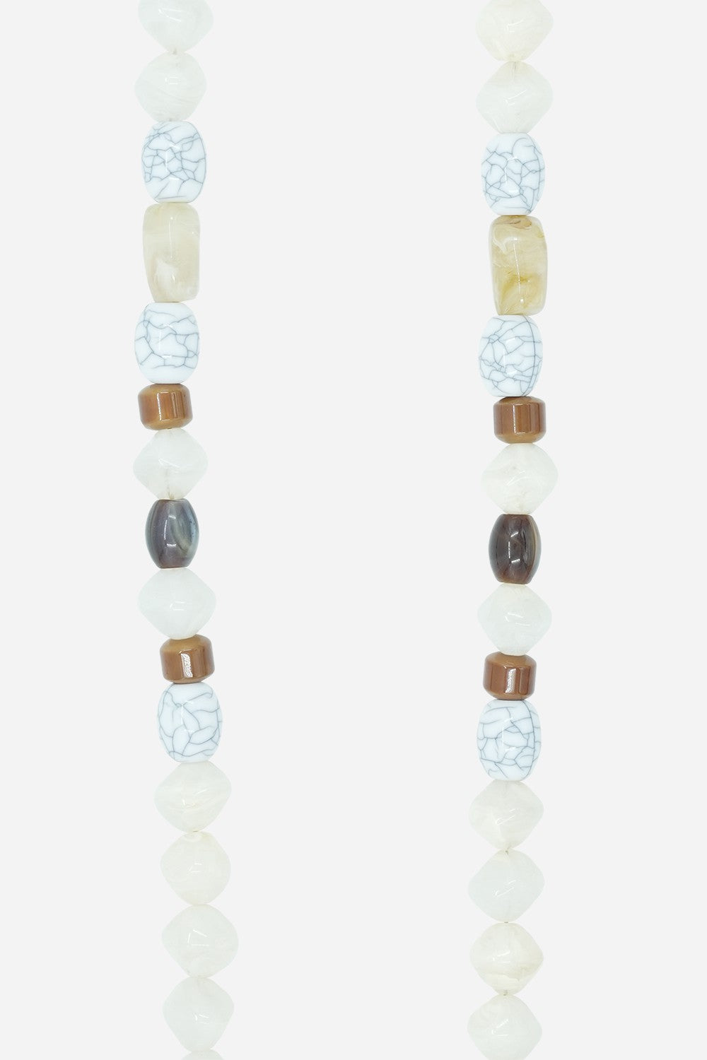 Chaine Longue Nala Blanc 120 cm