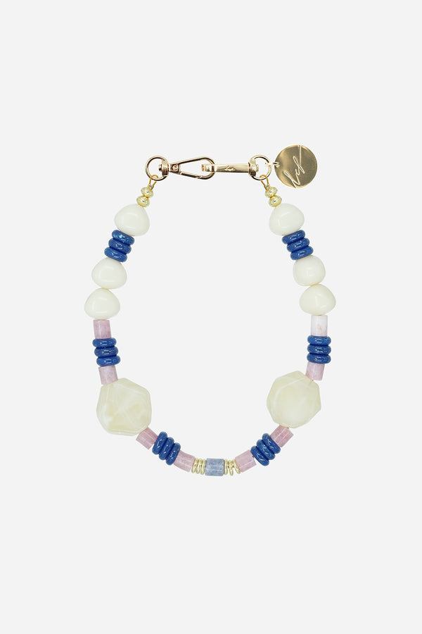 Chaine Courte Oceane Bleu 40 cm