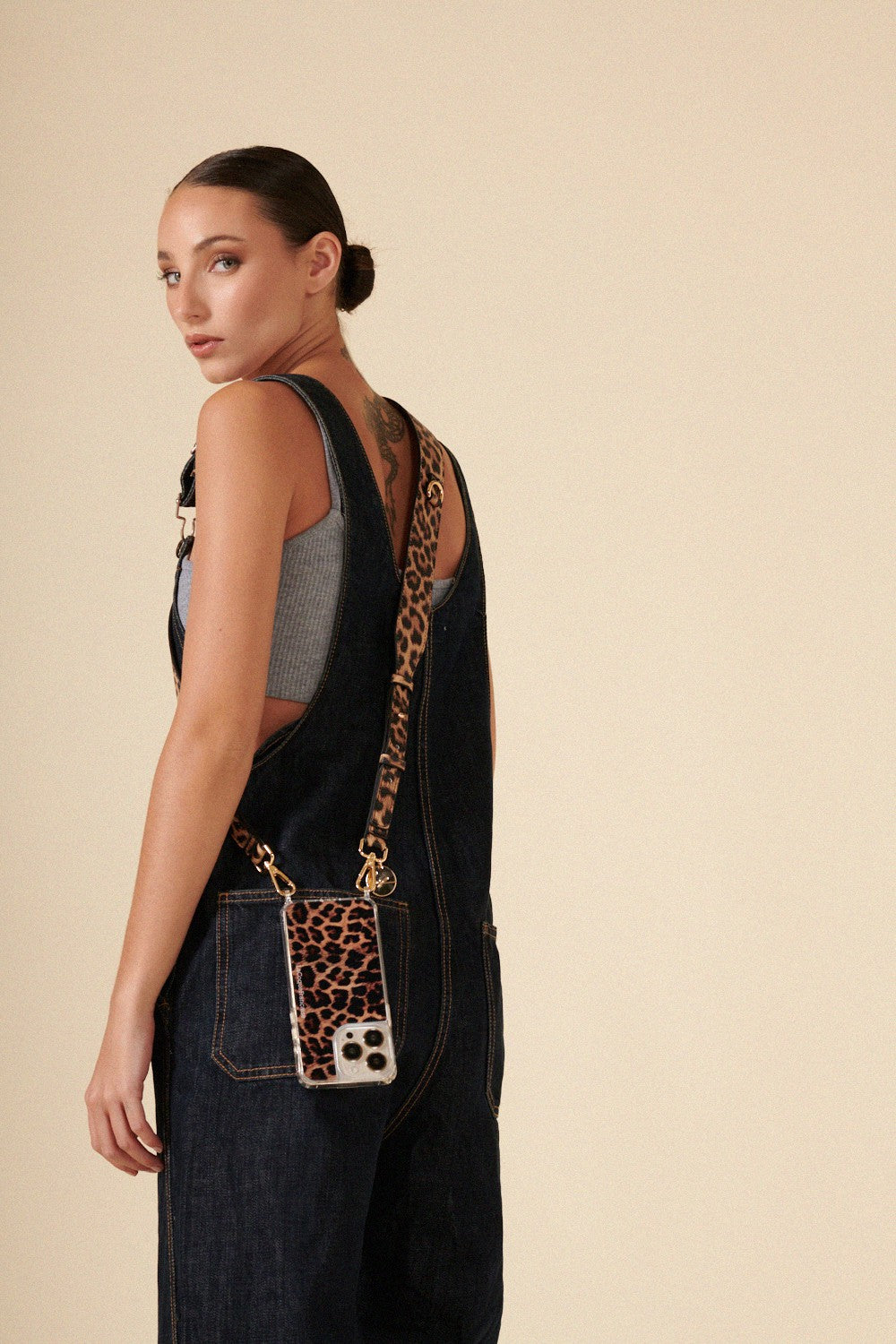 Chaine Longue Nora Leopard 120 cm - 5