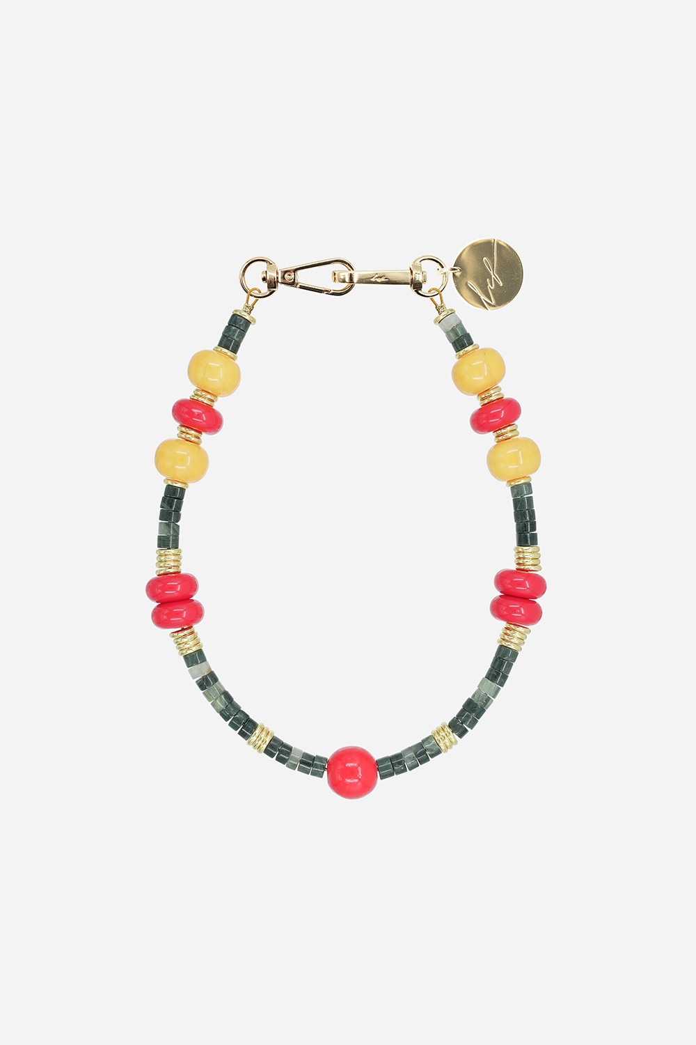 Chaine Courte Terry Vert 40 cm