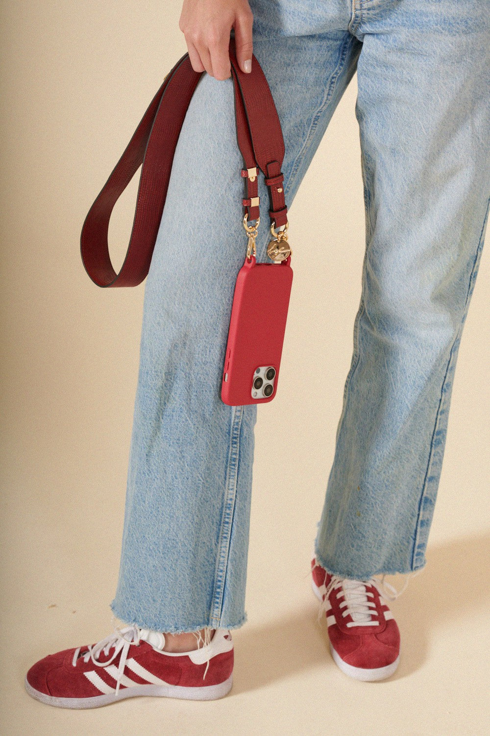 Chaine Longue Ida Rouge 120 cm - 3