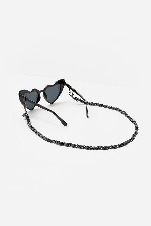 Bijoux Chaine De Lunettes Cali Noir 72 cm