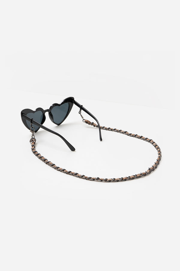 Bijoux Chaine De Lunettes Cali Marron 72 cm