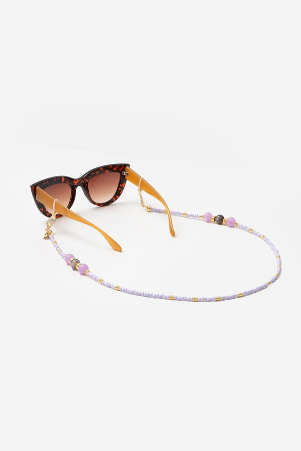 Bijoux Chaine De Lunettes Iris Parme 72 cm
