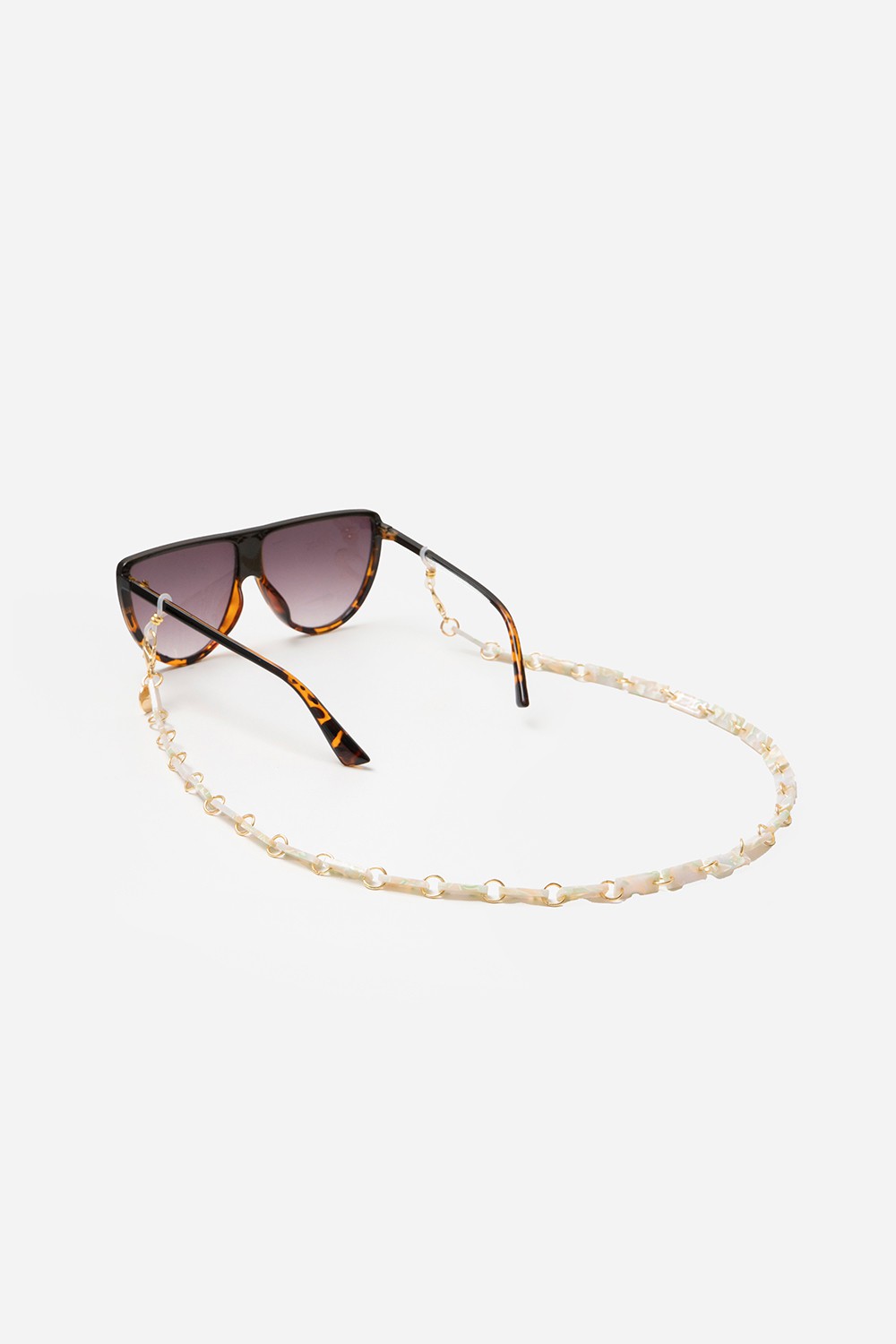 Bijoux Chaine De Lunettes Nahara Beige 72 cm