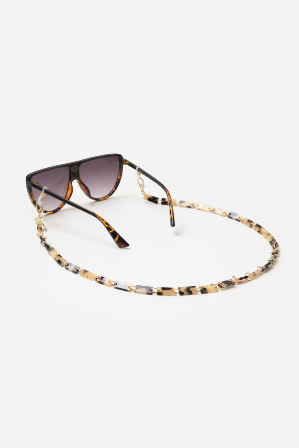 Bijoux Chaine De Lunettes Nahara Beige 72 cm