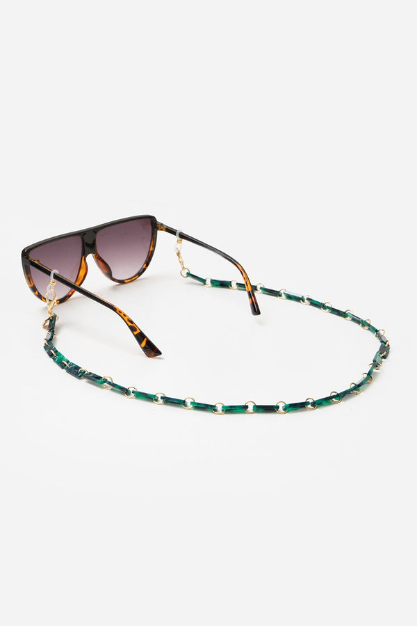 Bijoux Chaine De Lunettes Nahara Vert 72 cm