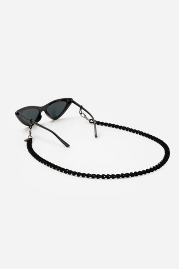 Bijoux Chaine De Lunettes Sona Noir 72 cm