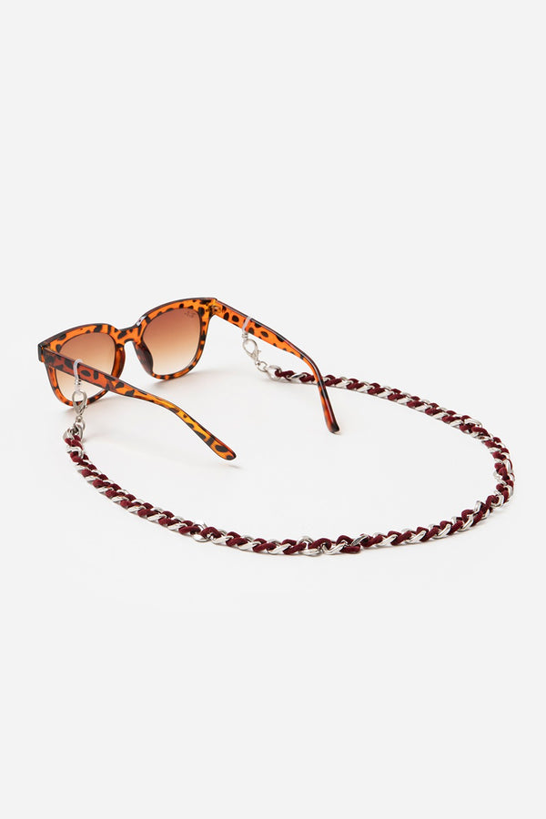 Bijoux Chaine De Lunettes Sona Rouge 72 cm