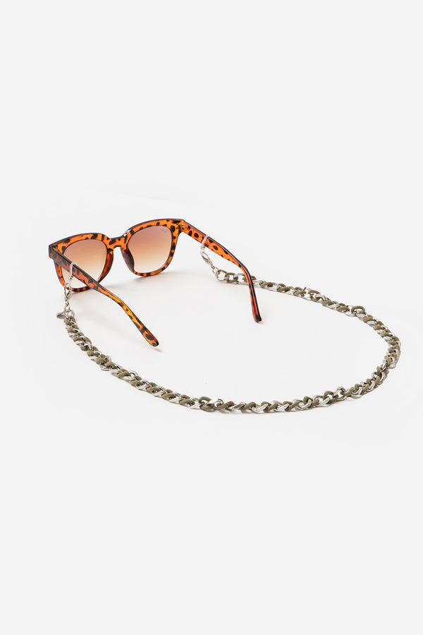 Bijoux Chaine De Lunettes Sona Kaki 72 cm