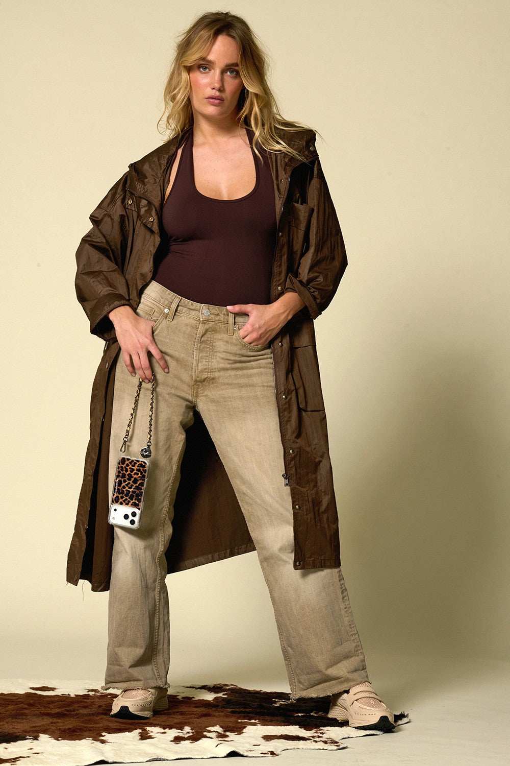 Chaine Courte Cali Leopard 40 cm