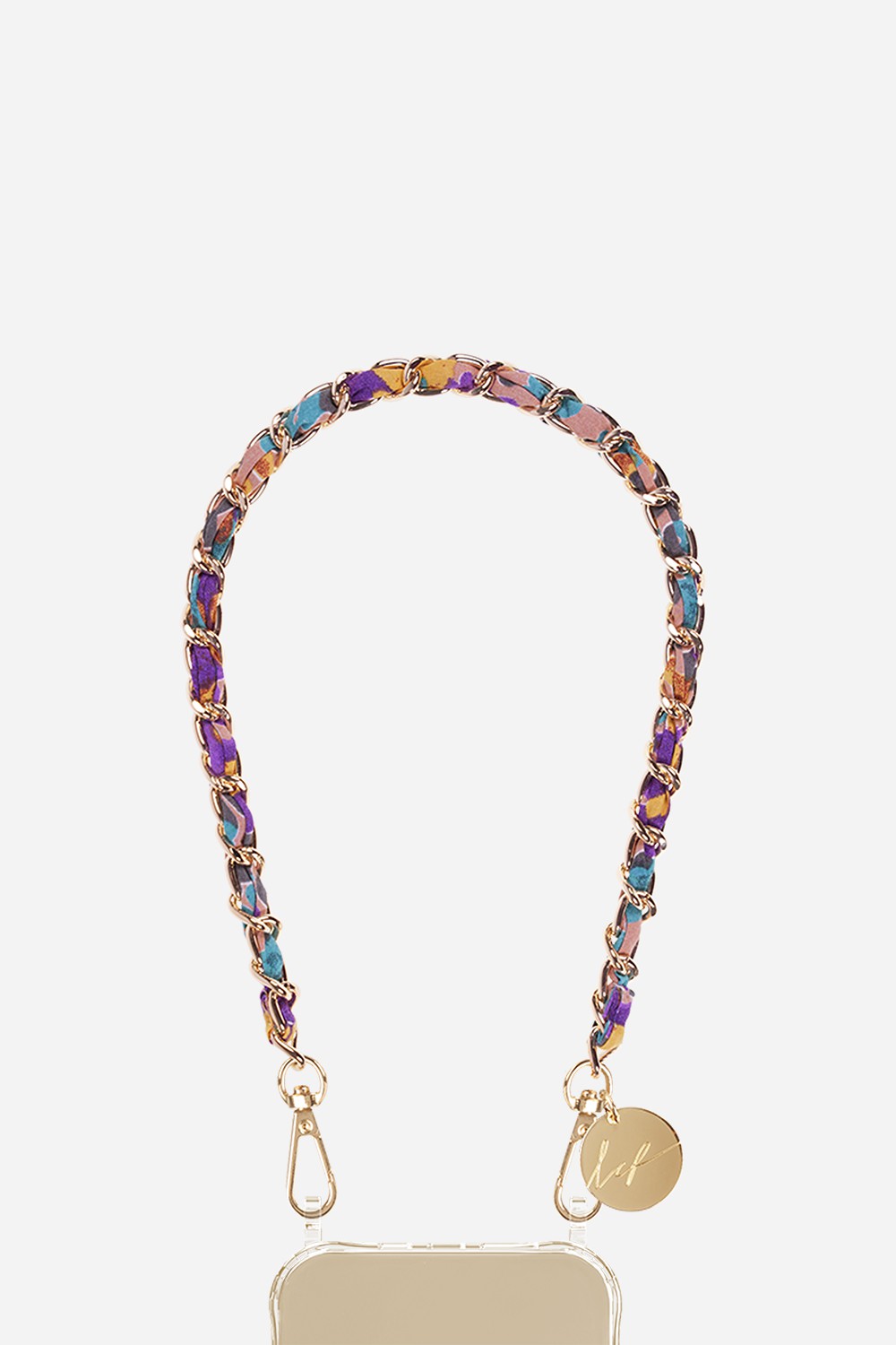 Chaine Courte Cali Violet 40 cm