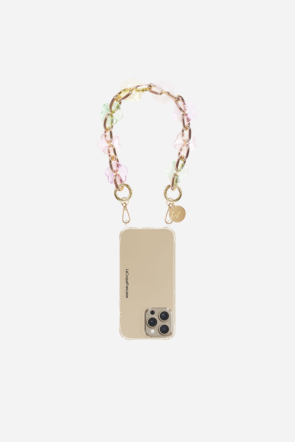 Short Phone Chain Cassy Blue Flowers 40 cm