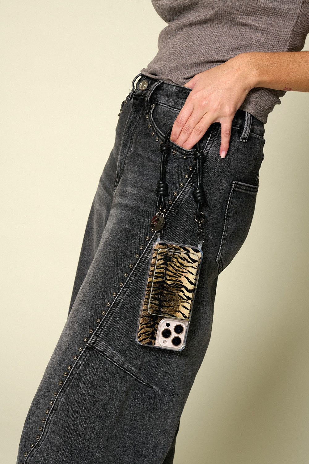 Chaine Courte Nolan Noir 40 cm