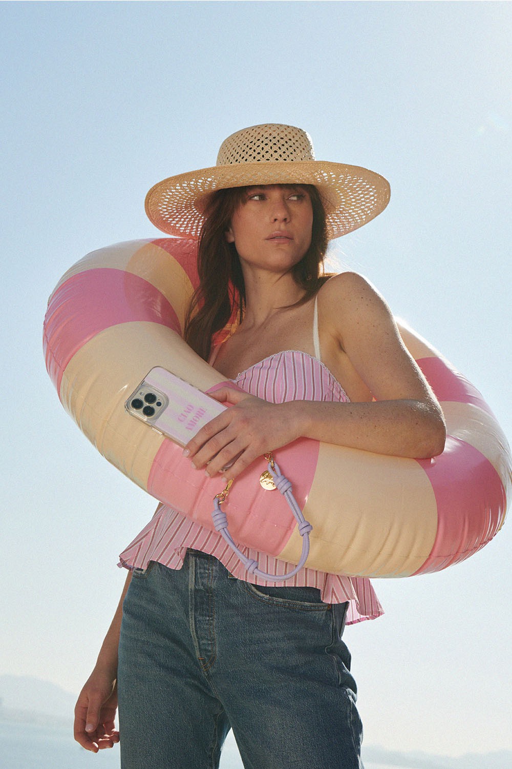 Chaine Courte Nolan Parme 40 cm