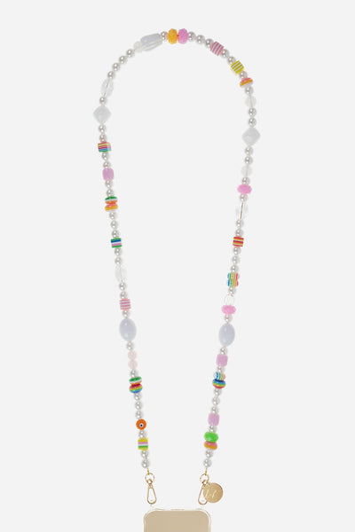 Chaine Longue Blanche Blanc 120 cm