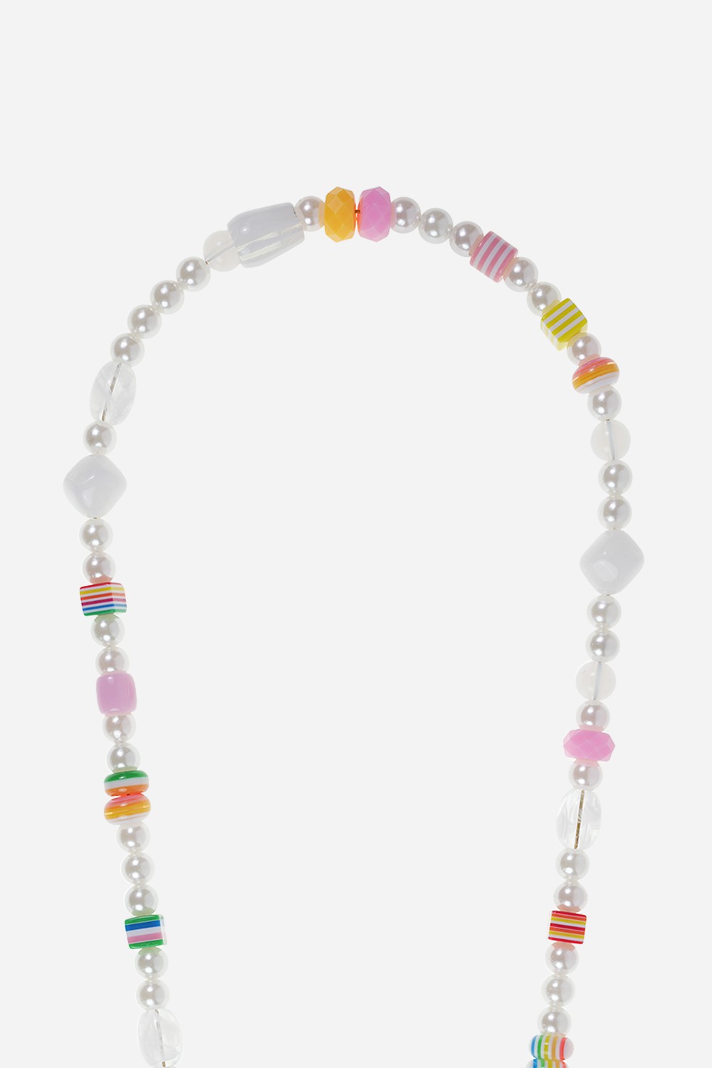 Chaine Longue Blanche Blanc 120 cm