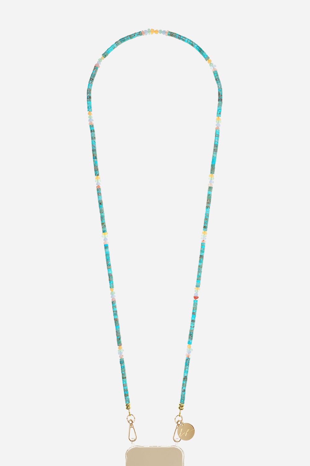 Chaine Longue Enola Bleu 120 cm