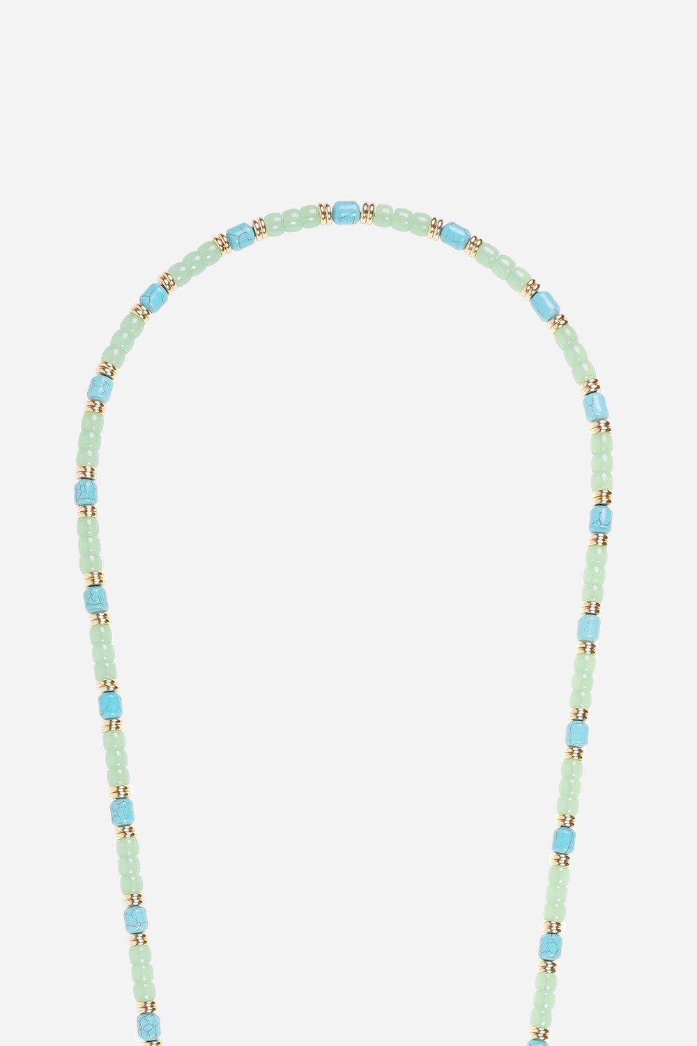 Chaine Longue Evy Turquoise 120 cm
