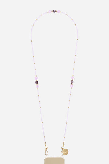 Chaine Longue Iris Violet 120 cm