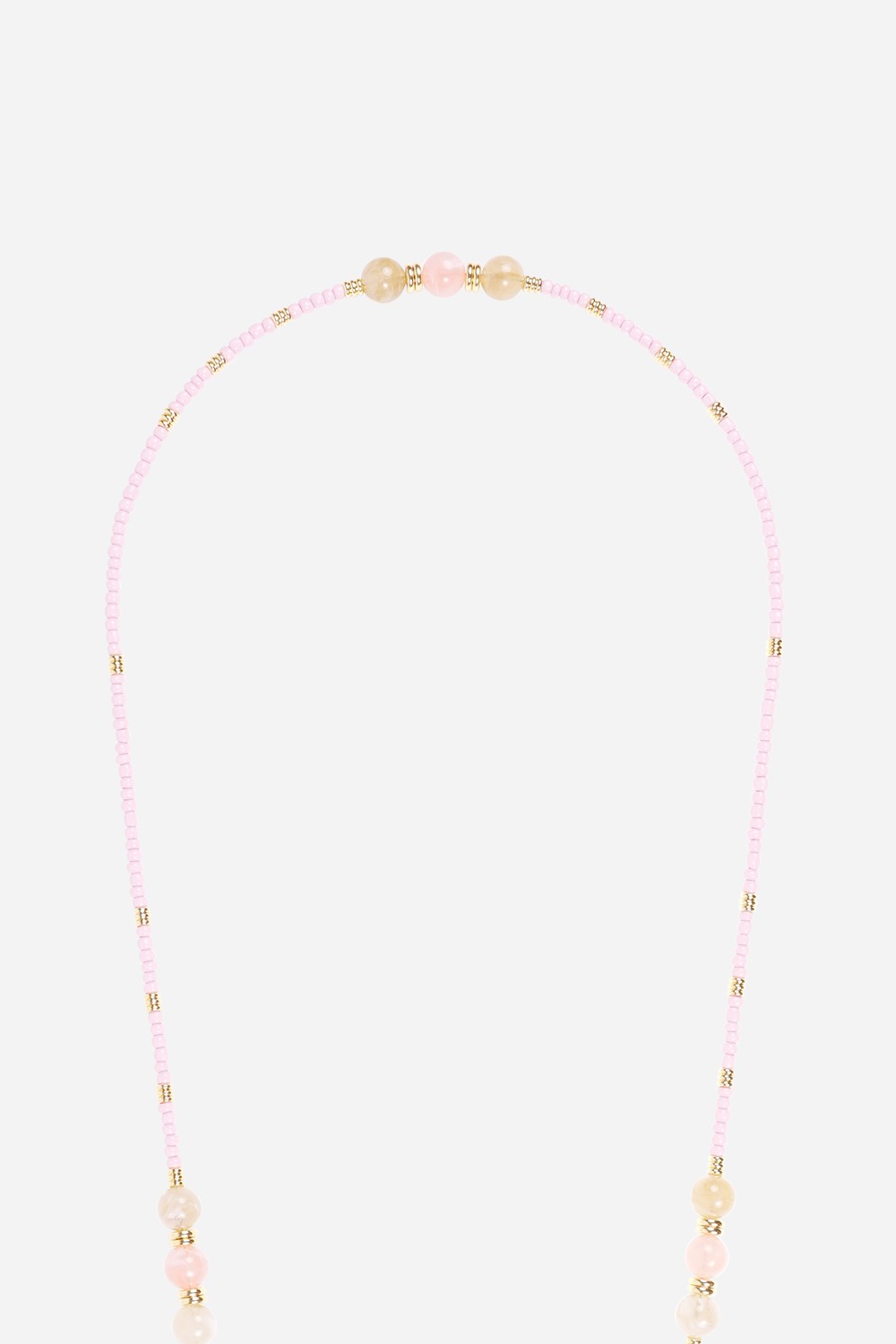 Chaine Longue Iris Rose 120 cm