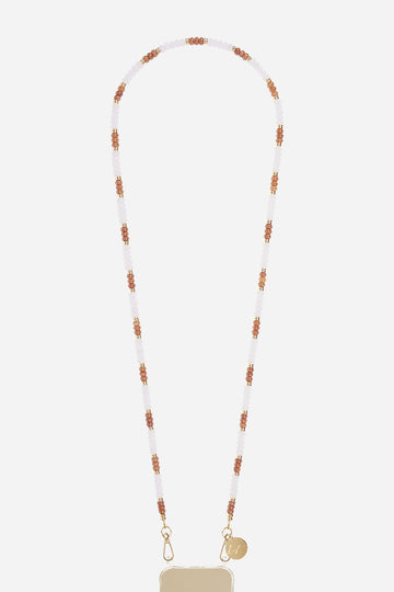 Chaine Longue Joy Blanc 120 cm