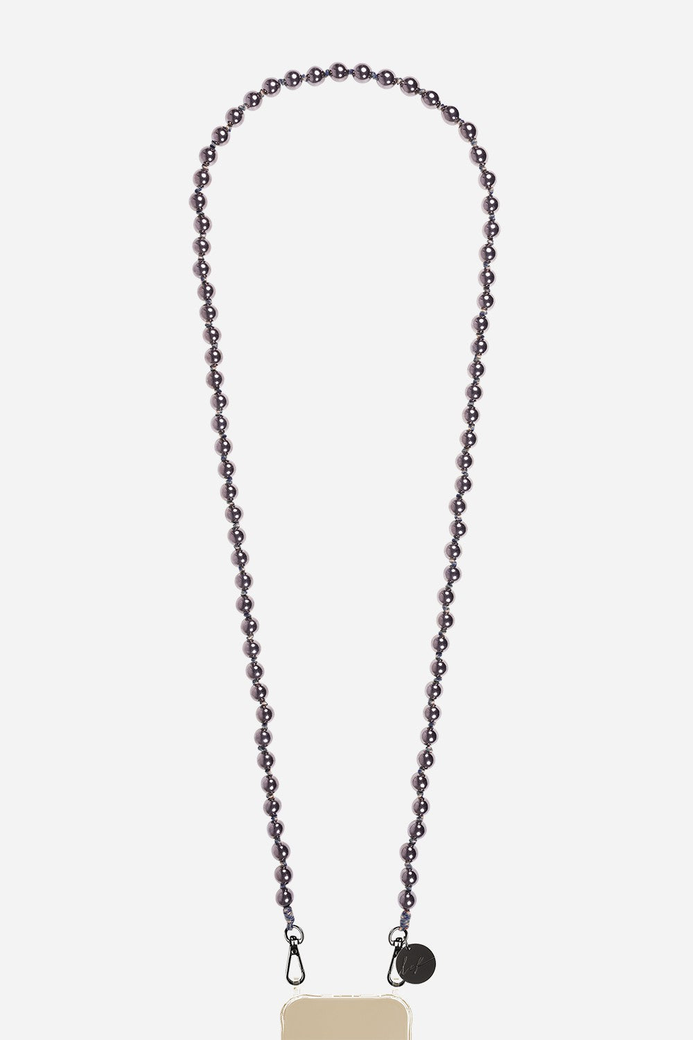 Chaine Longue Leona Noir 120 cm
