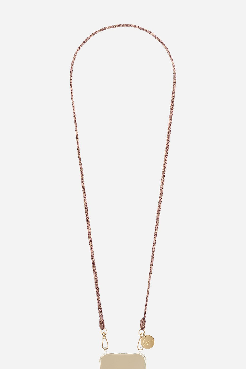 Chaine Longue Vanessa Beige 120 cm