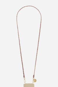 Chaine Longue Vanessa Beige 120 cm