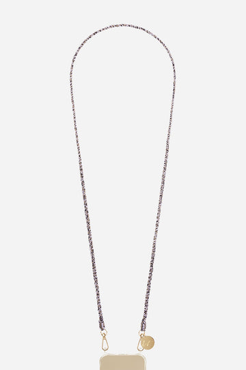 Chaine Longue Vanessa Noir 120 cm