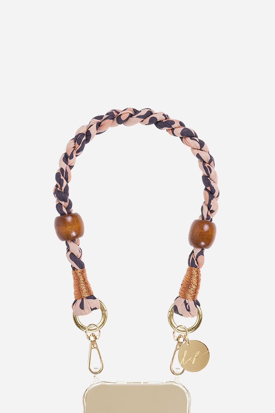 Chaine Courte Leo Marron 40 cm - 2