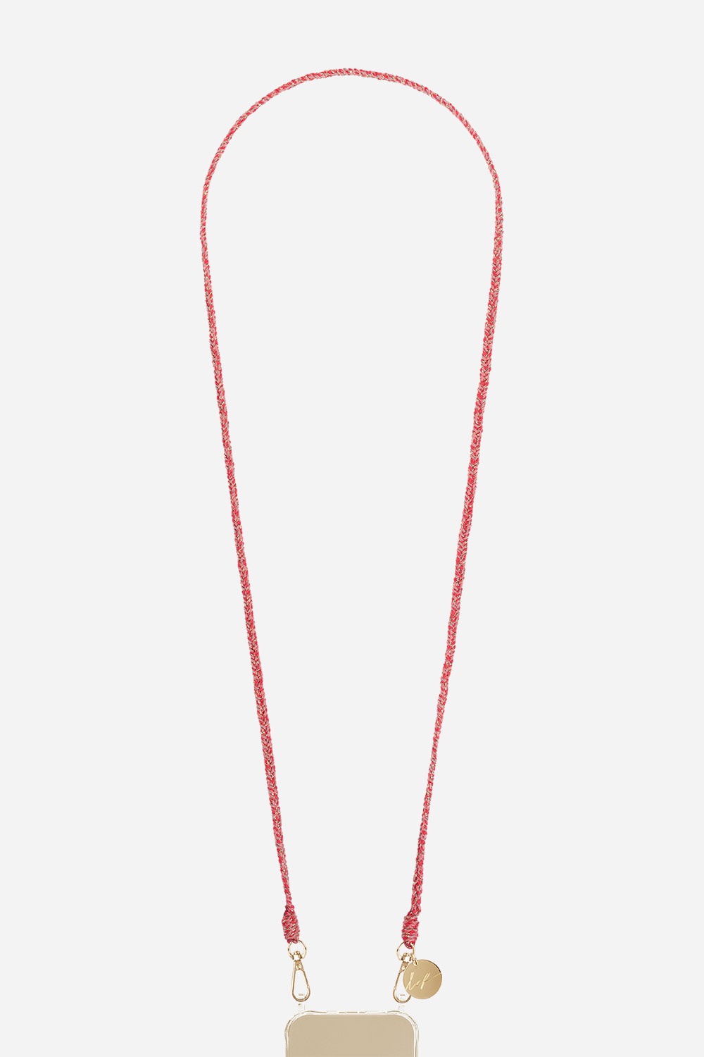 Chaine Longue Vanessa Corail 120 cm