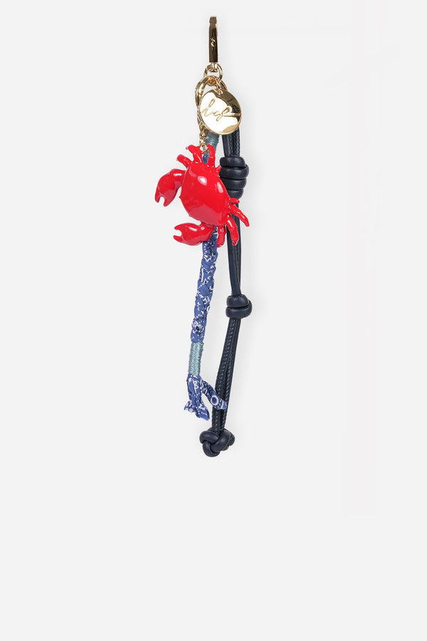 BIJOU DE SAC BOBBY BLEU CRABE